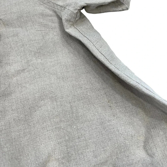 Design Today’s Beige Relaxed Vintage 100% Linen Blouse M - Picture 3 of 3
